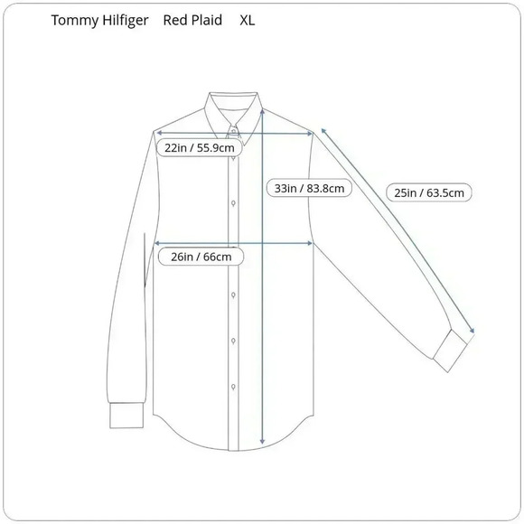 VTG Tommy Hilfiger Button Down Red Window Pane Pla - Picture 5 of 5